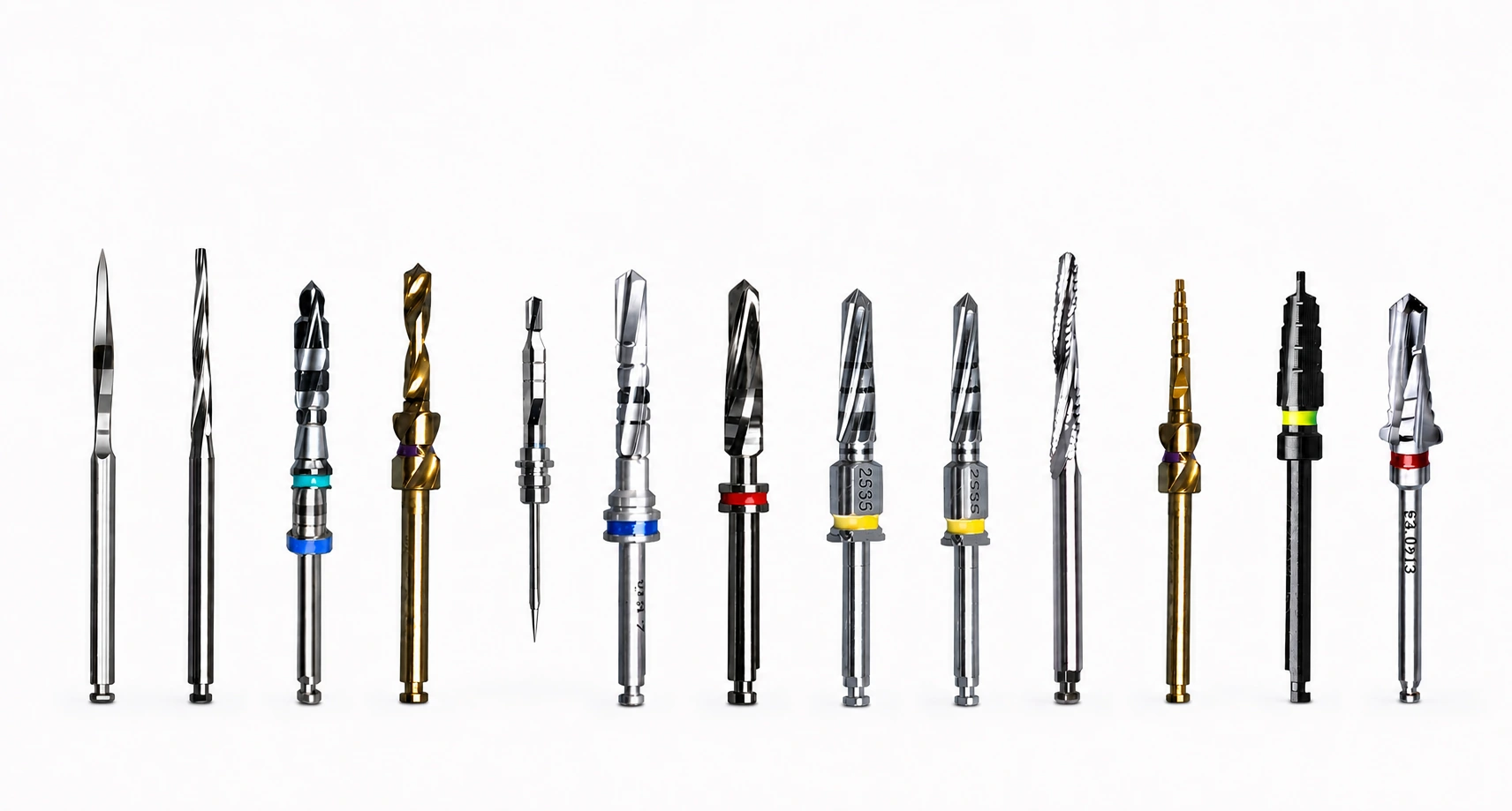 Precision drill and cutter range for medical and surgical tooling